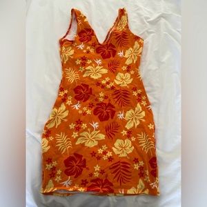 Target wildfable tropical body con dress 🌴🌺